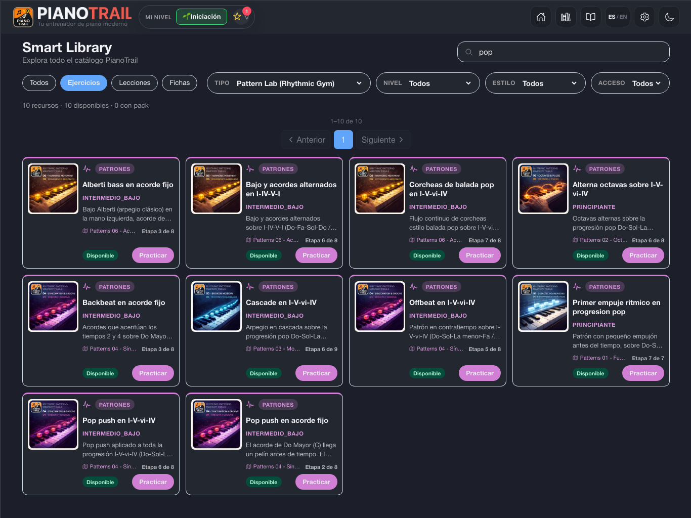 Smart Library de PianoTrail